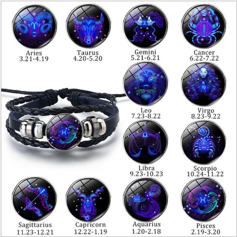 Zodiac Design Bracelet - Kaldas Online Shopping