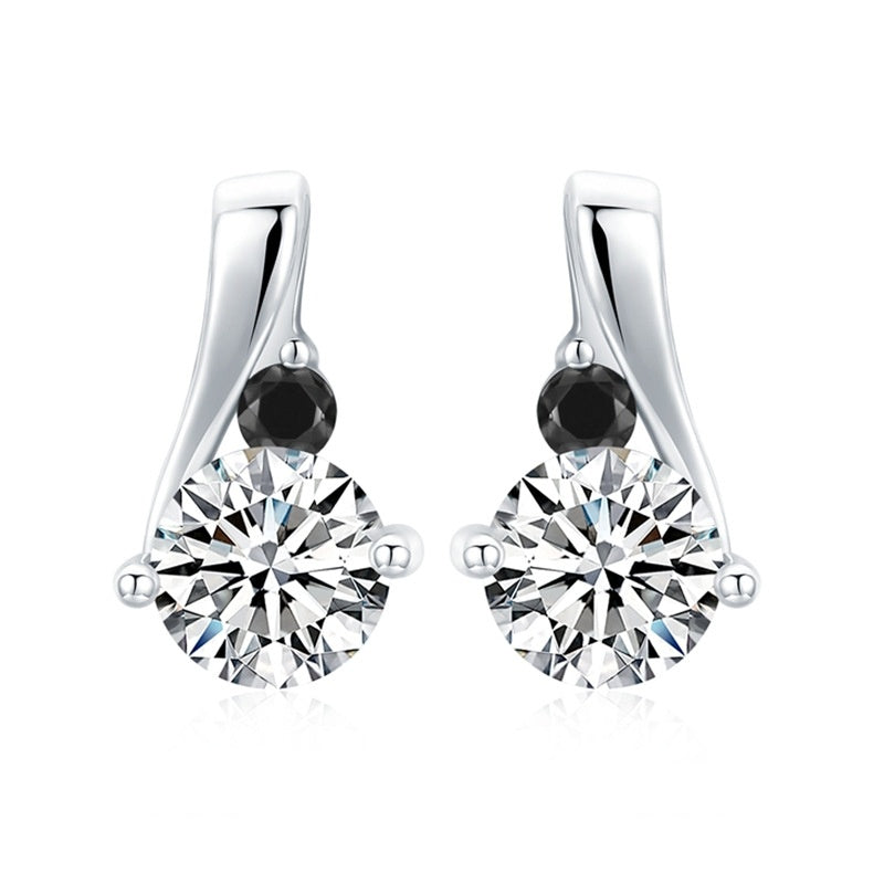 925 Silver Zircon Stud Earrings