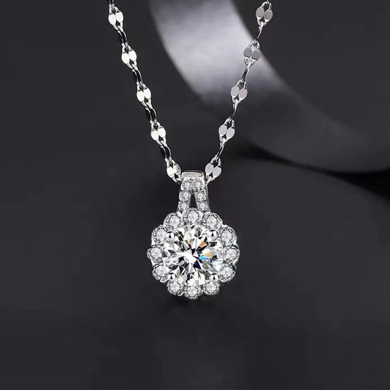 925 Sterling Silver Zircon Necklace