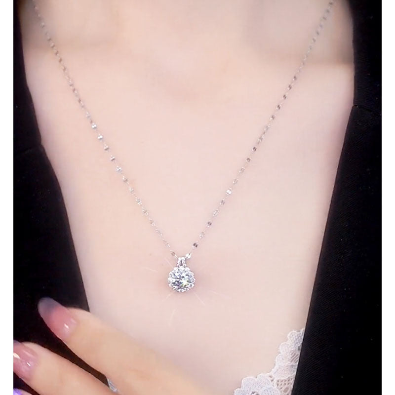 925 Sterling Silver Zircon Necklace