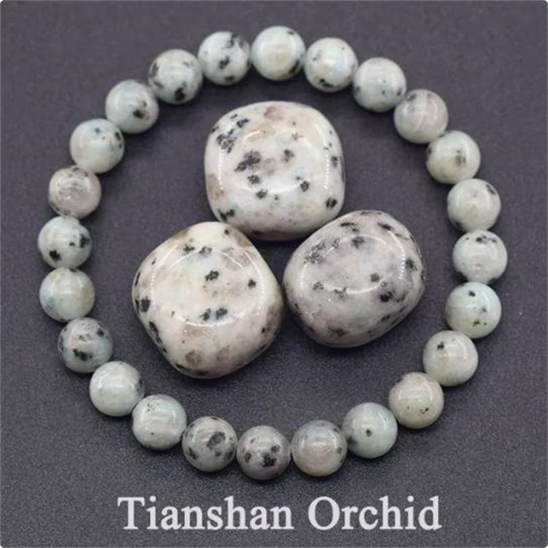 Natural Stone Elastic Beaded Bracelet