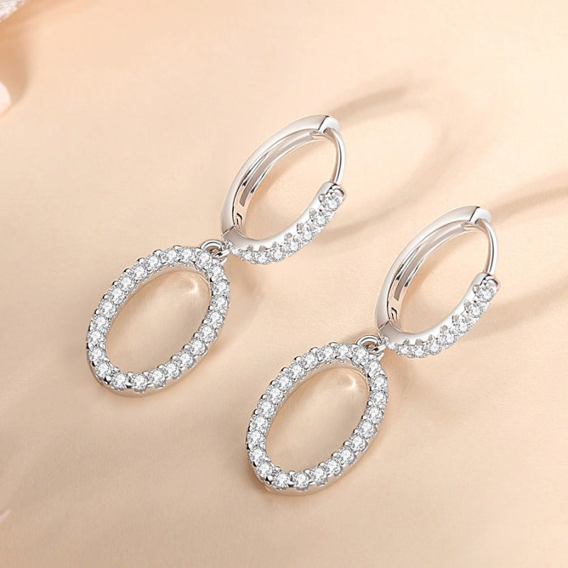 925 Sterling Silver Circle Earrings