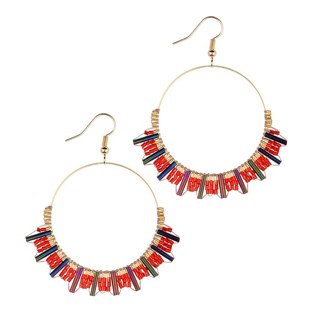 Ethnic Style Retro Beaded Earrings
