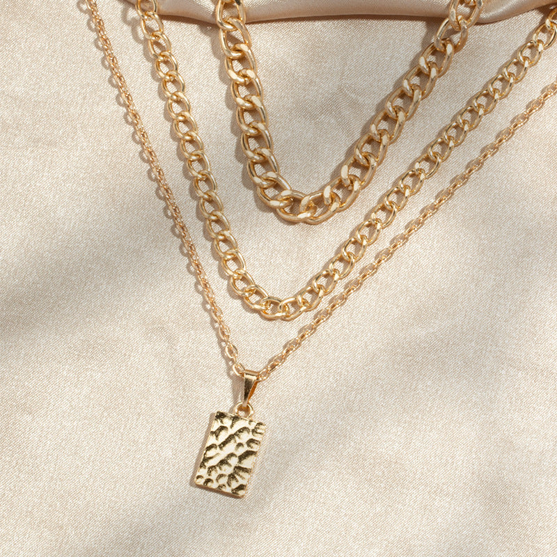 Alloy Multi-layer Clavicle Chain Necklace