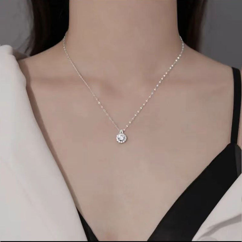 925 Sterling Silver Zircon Necklace