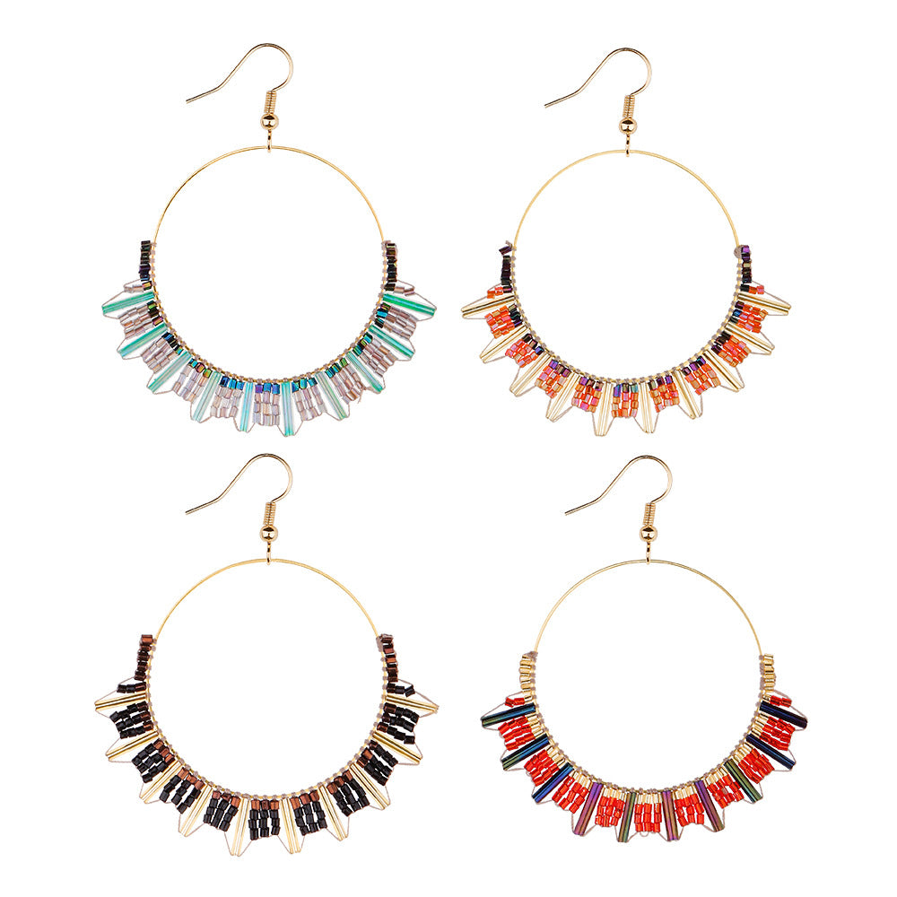 Ethnic Style Retro Beaded Earrings