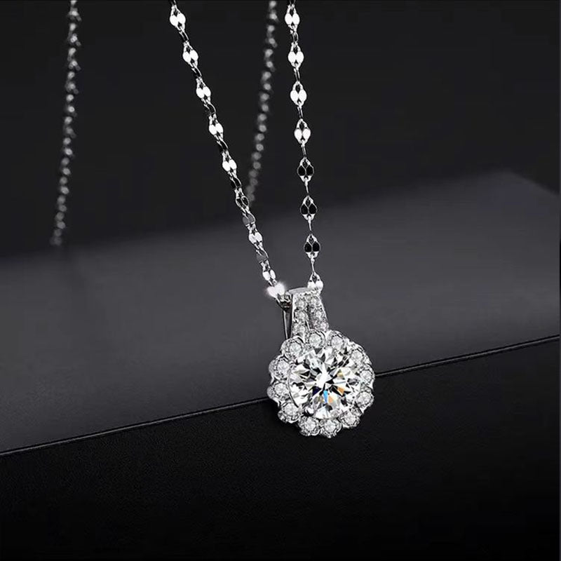 925 Sterling Silver Zircon Necklace