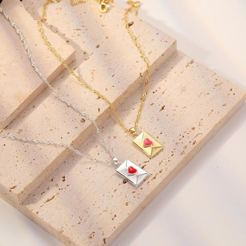 Pearl Envelope 18K Gold Plating Necklace & Bracelet