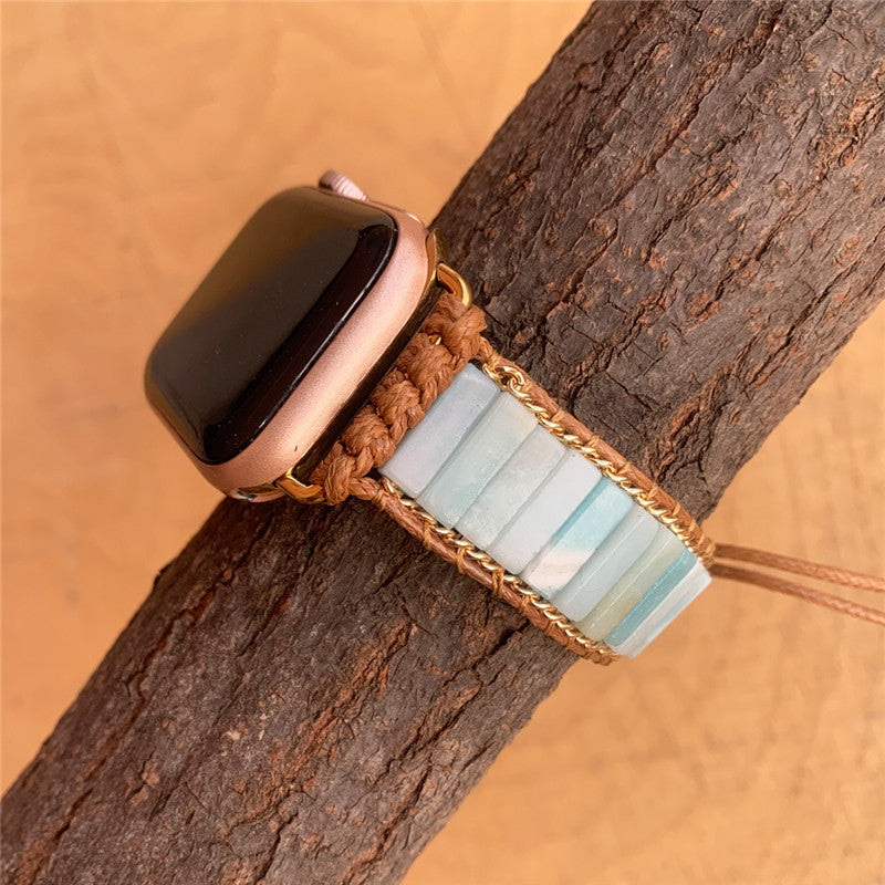 Natural Stone Hand Woven Watch Band