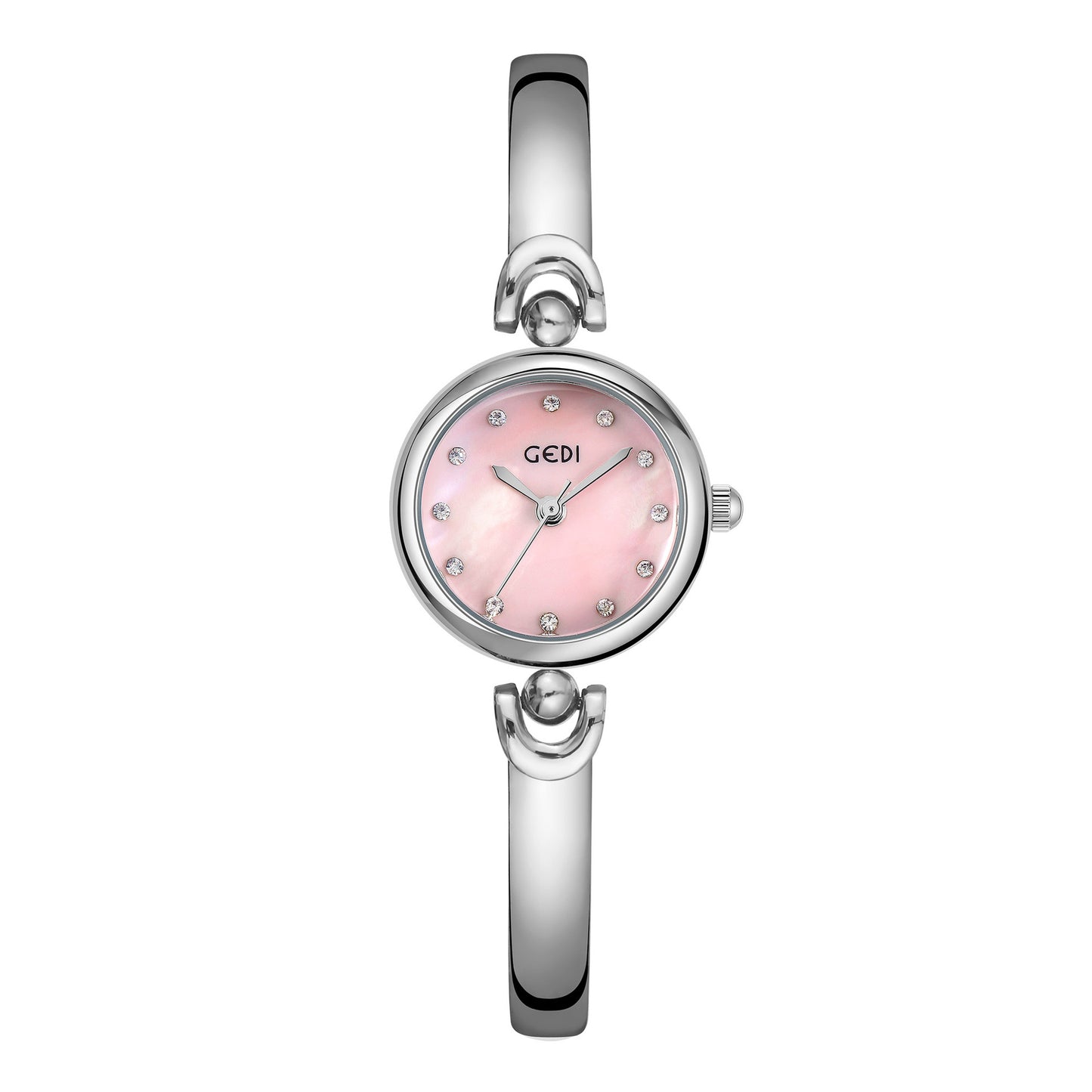 Exquisite Round Dial Bangle Quartz Watch