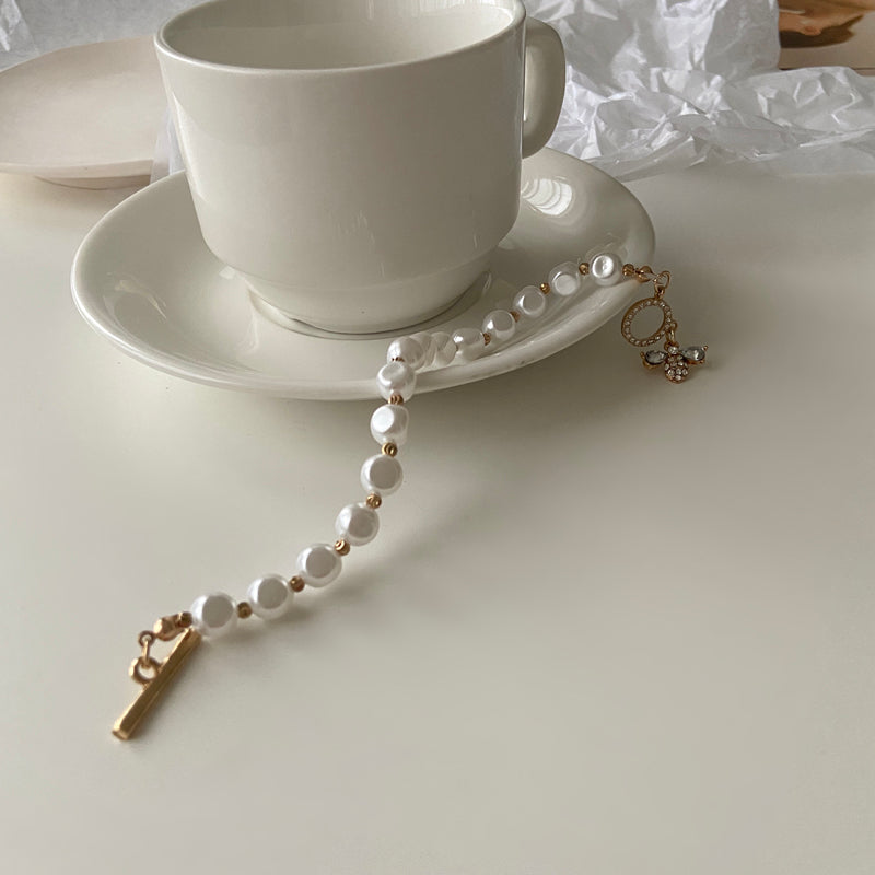 Natural Stone Pearl Bracelet - Kaldas Online Shopping