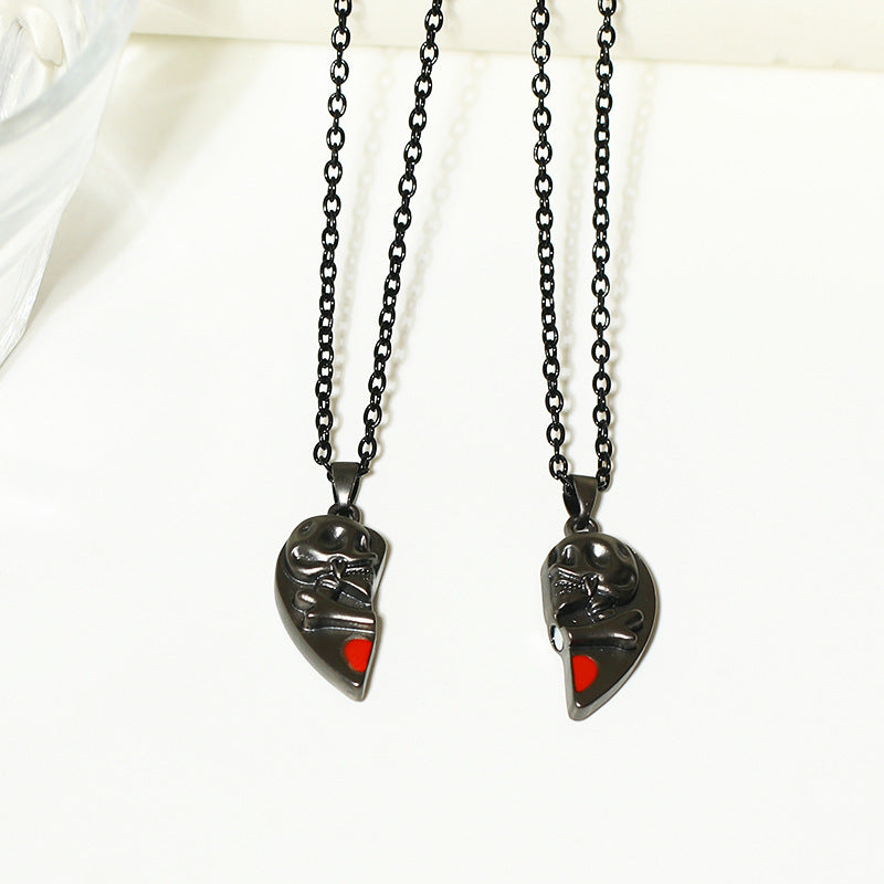 Heart-shaped Magnetic Necklace - Kaldas Online Shopping