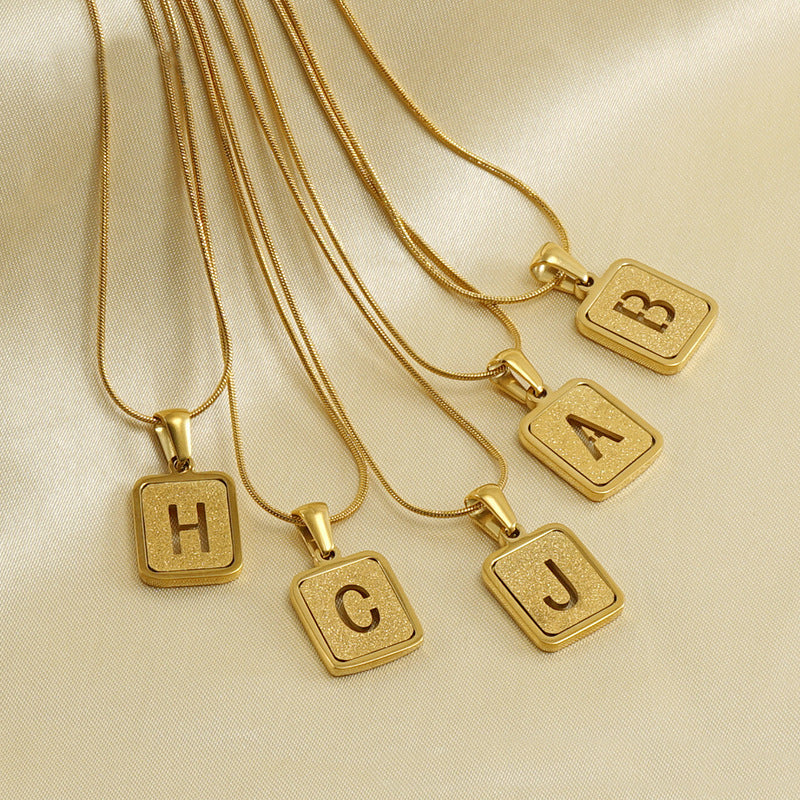 Alphabet Necklace - Kaldas Online Shopping