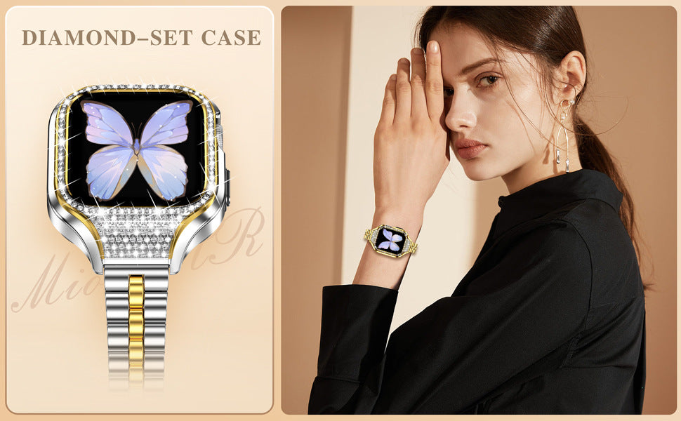 Small Three Beads Diamond Smart Watch Band - Kaldas Online Shopping