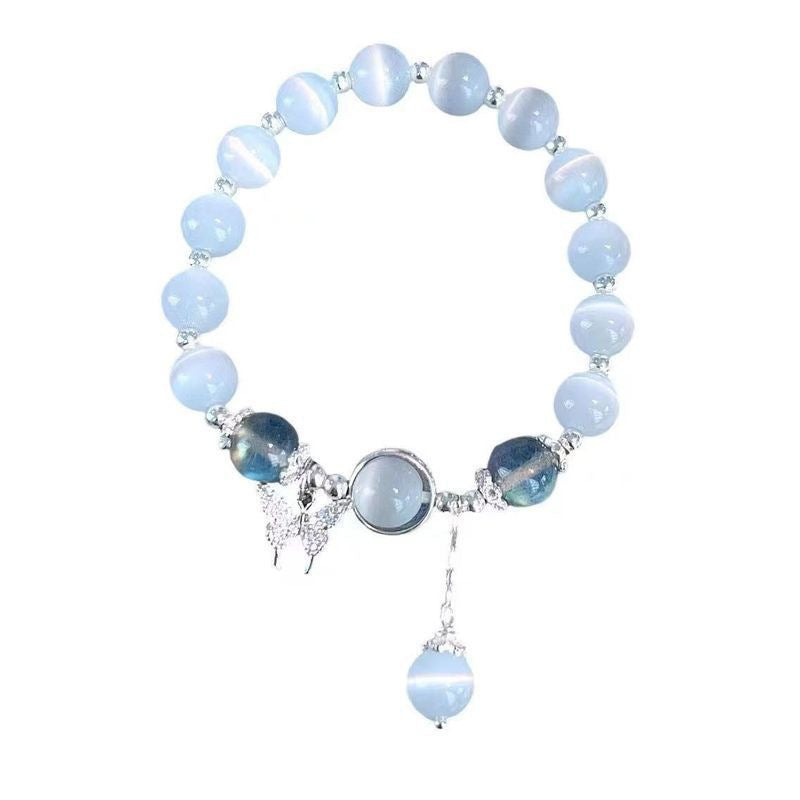 Gray Moonlight Butterfly Bracelet