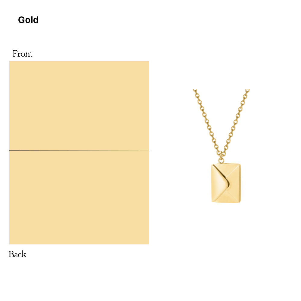 Envelope Love you letter Necklace - Kaldas Online Shopping