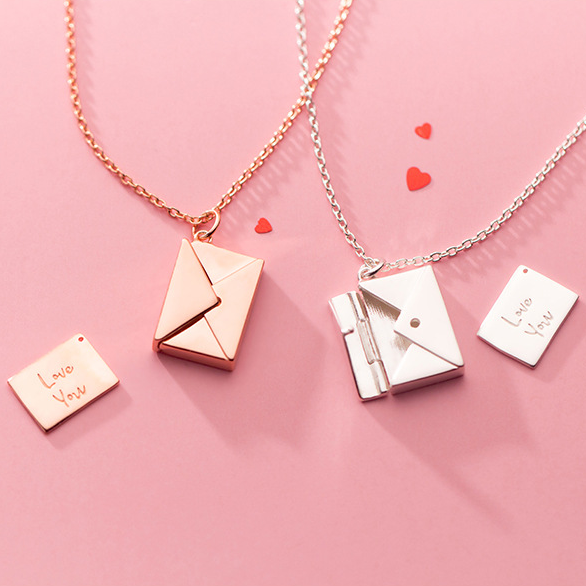 Envelope Love you letter Necklace - Kaldas Online Shopping