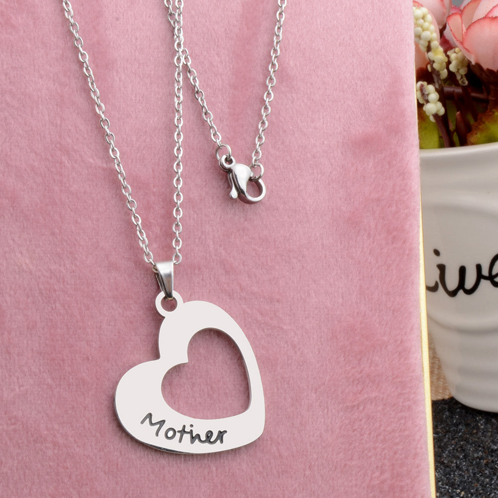 Fashion Stainless Steel Double-heart Necklace - Kaldas Online Shopping