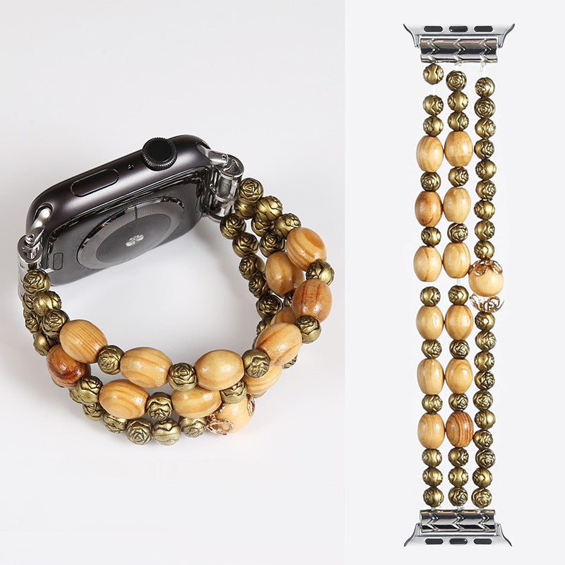 Handmade Beaded Bracelet Watch Band - Kaldas Online Shopping