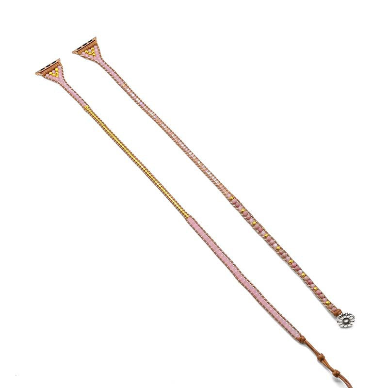 Fashion Simple Crystal Woven Watch Band