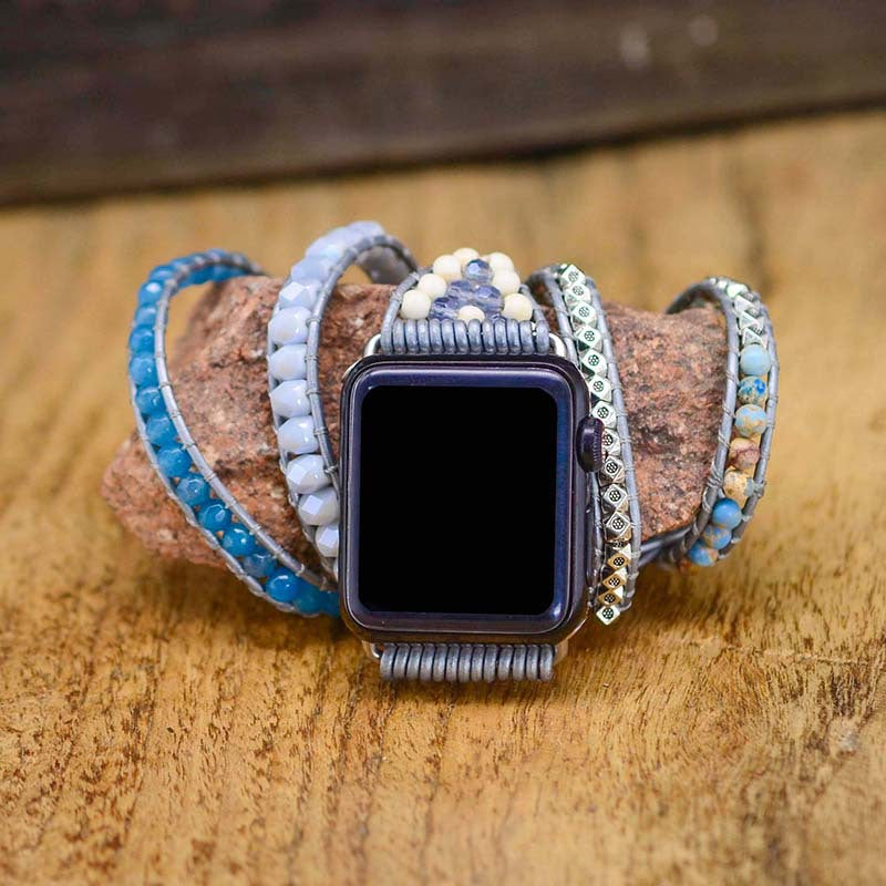 Popular Accessories Natural Stone Woven Watch Band