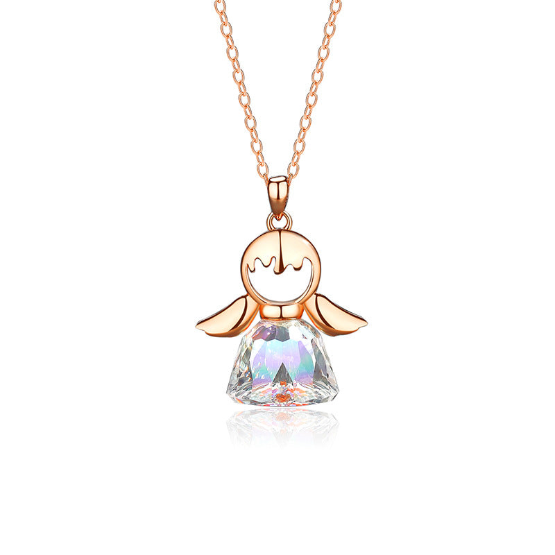Crystal Little Angel Women's Necklace - Kaldas Online Shopping