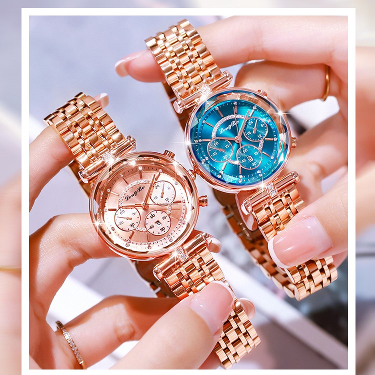 Waterproof Casual Three-eye Watch