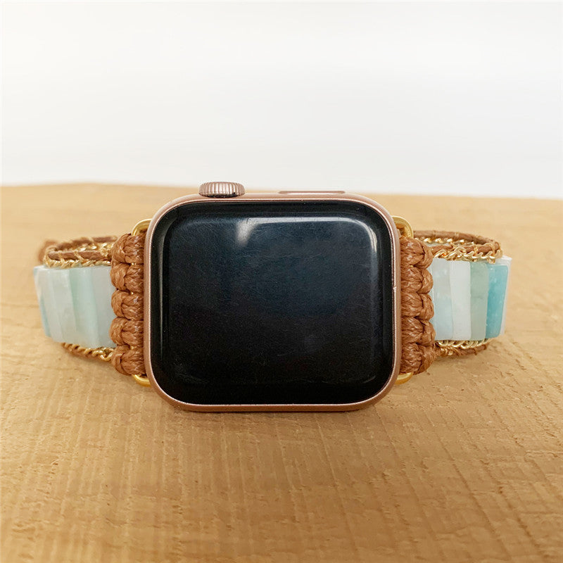 Natural Stone Hand Woven Watch Band