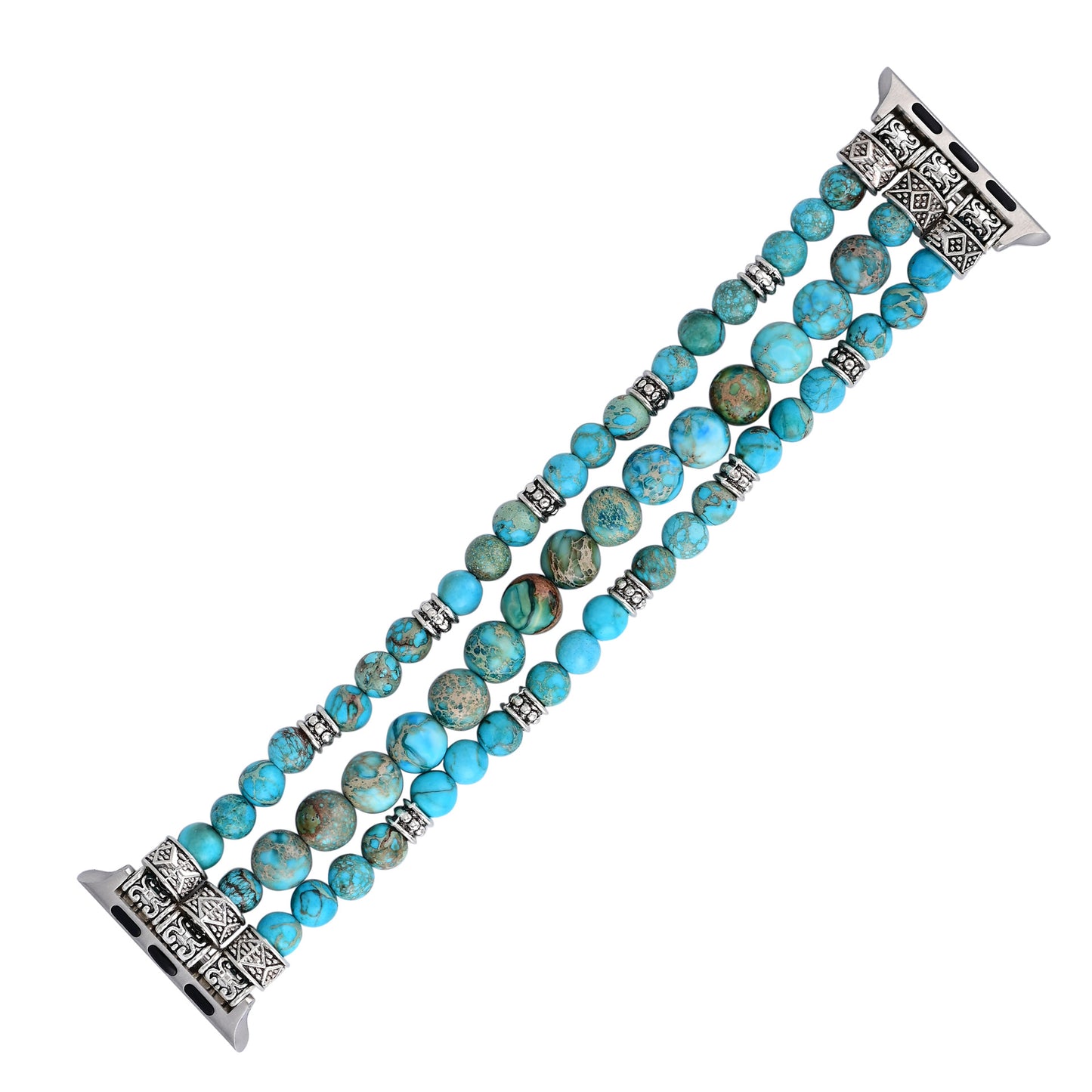 Fashionable All-match Turquoise Beaded Watch Band