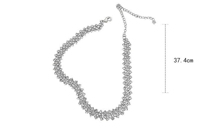 Full Rhinestone Necklace - Kaldas Online Shopping