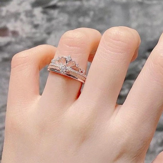 Crown Twin Ring